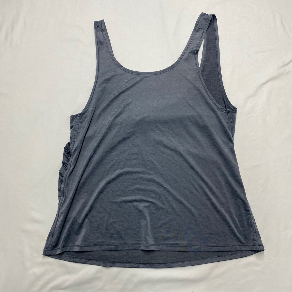 Lululemon Gray Heathered Wrap Back Activewear Tank Top Sleeveless Workout Shirt